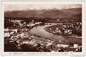 RP, Vue Generale De l'lle Verte, La Tronche Et Les Alpes, GRENOBLE (Isere), F...