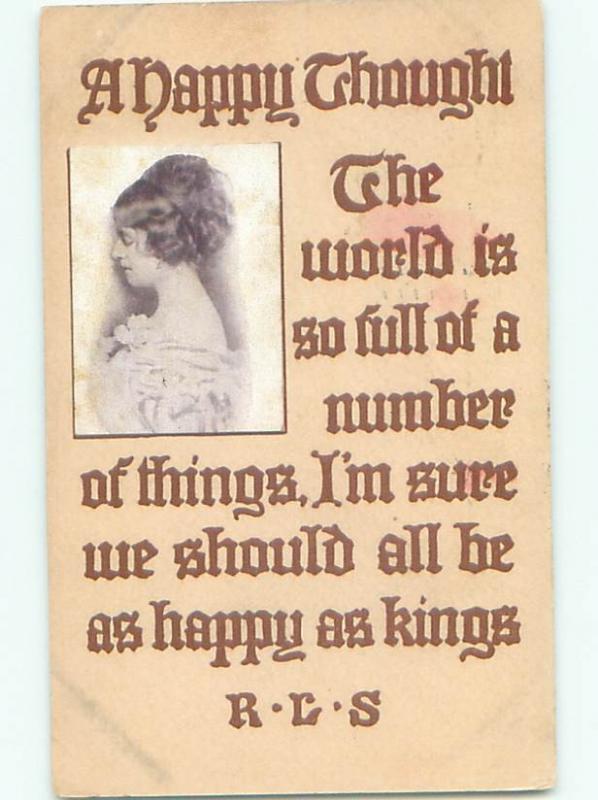 Divided-Back PRETTY WOMAN Risque Interest Postcard AA8048