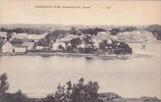 Maine Damariscotta Damariscotta River 1951