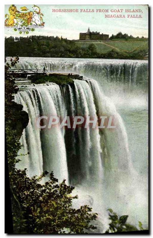 Postcard From Old Horseshoe Falls Goat Island Niagara Falls