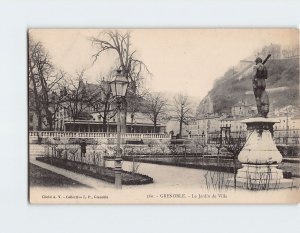 Postcard Le Jardin de Ville, Grenoble, France