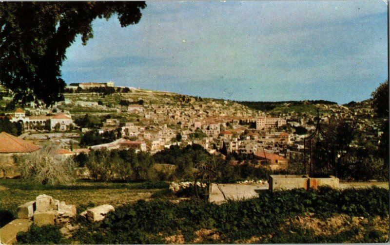 Nazareth Partial View Palphot Herzlia Kalter Israel 5206 Vintage Postcard 