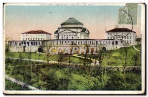 Postcard Old New York University and Hall of Fame