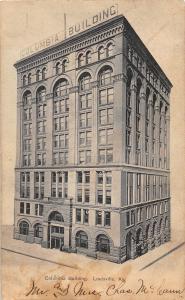 C38/ Louisville Kentucky Ky Postcard Columbia Building 1907