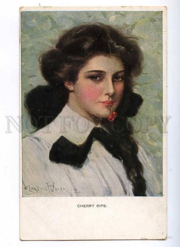 189662 Cherry Ripe FEMALE HEAD by UNDERWOOD Vintage M. MUNK