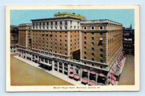 Mount Royal Hotel MONTREAL Canada Postcard