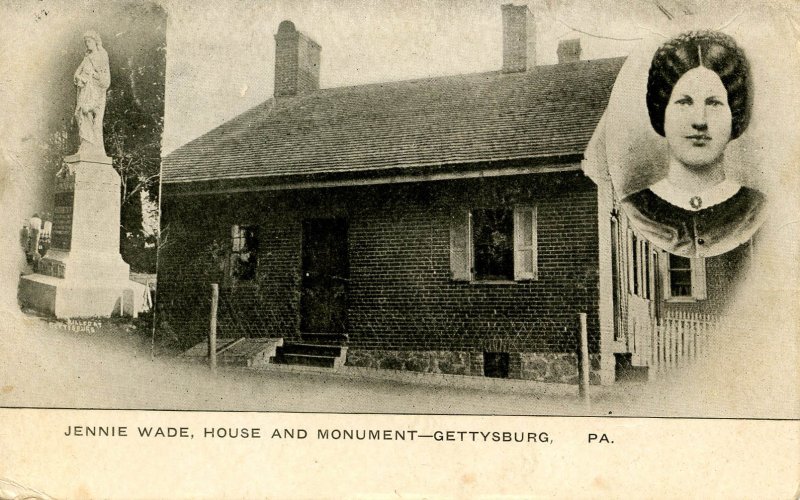 PA - Gettysburg. Jennie Wade, House and Monument