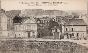Aisne France Guerre Chateau Thierry View of Castle Unused Postcard H61