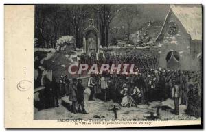 Postcard Old Saint Point Funerals of the poet at Point St chateau d & # 39apr...