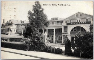 1943 Hollywood Hotel West End New Jersey NJ Building Antique Posted Postcard