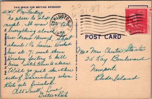 Postcard Main Service Club Indiantown Gap Military Reservation PA