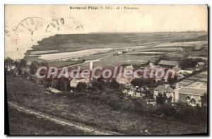 Old Postcard Berneval S Inf beach panorama