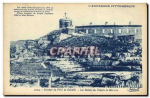 Old Postcard Summit of the Puy de Dome The Mercury temple ruin sdu