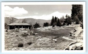 RPPC WENATCHEE, WA  Ohme Gardens TOTEM POLE LODGE Ellis #7152 ca1950s Postcard