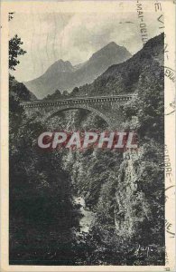 Postcard Old St Sauveur les Bains Le Pont Napoleon