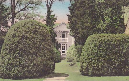 Entrance Through The Magnificent Boxwood Garden Home Of James Monroe Charlott...