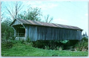 Postcard - Typical Ohio Covered Bridge  - Greenfield, Ohio