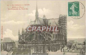 Old Postcard the Cathedral of Reims Apse and Chevet for North East Together