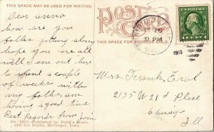 The Rocky Bluggs of the Missisippi Peick’s Scenic Art Studio Iowa Postcard VTG 