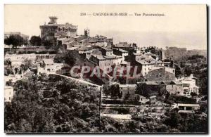 Cagnes sur Mer - Panoramic View - Old Postcard