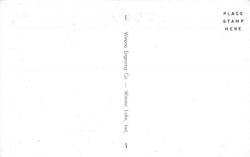 Crown Point Indiana 1950s Postcard Baity Motel 