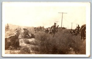 RPPC Real Photo Postcard - US Army - Mexico Conflict - New Mexico