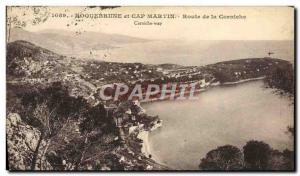 Old Postcard Beausoleil Corniche Road
