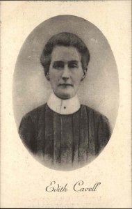 British Nurse Edith Cavell Vintage Postcard