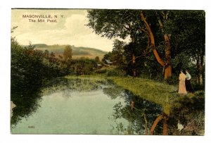 NY - Catskills, Masonville. The Mill Pond     (crease)