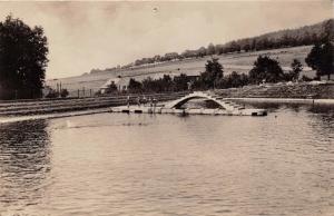 KDYNE na CHODSKU CZECHOSLOVAKIA KOUPALISTE~PHOTO POSTCARD 1956