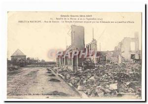 Great War 1914 1917 Old Postcard Maurupt Heiltz the Rue de Rennes The Protest...