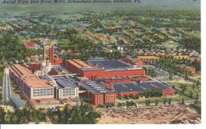 US   PC2120 AERIAL VIEW DAN RIVER MILLS, DANVILLE, VA