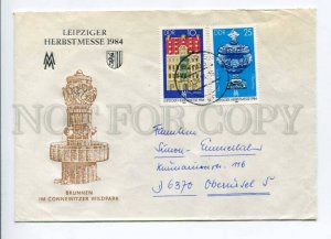 421679 EAST GERMANY GDR 1984 year Leipzig Fair real posted First Day COVER
