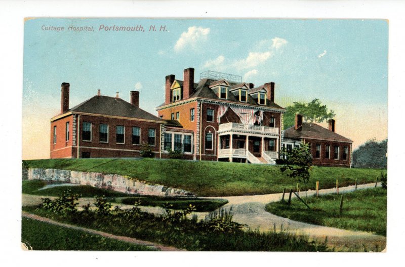NH - Portsmouth. Cottage Hospital   *RPO- Bangor & Boston Railroad