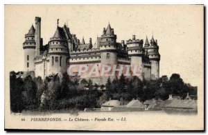 Old Postcard Pierrefonds Chateau East Facade