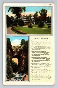 The Natural Bridge Of Virginia Vintage Posted 1938 Poem Multiview