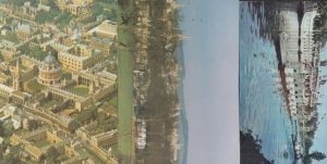 Oxford Boat Race And Aerial Spires 3x 1980s Postcard s
