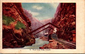 Colorado Royal Gorge Bridge 1908