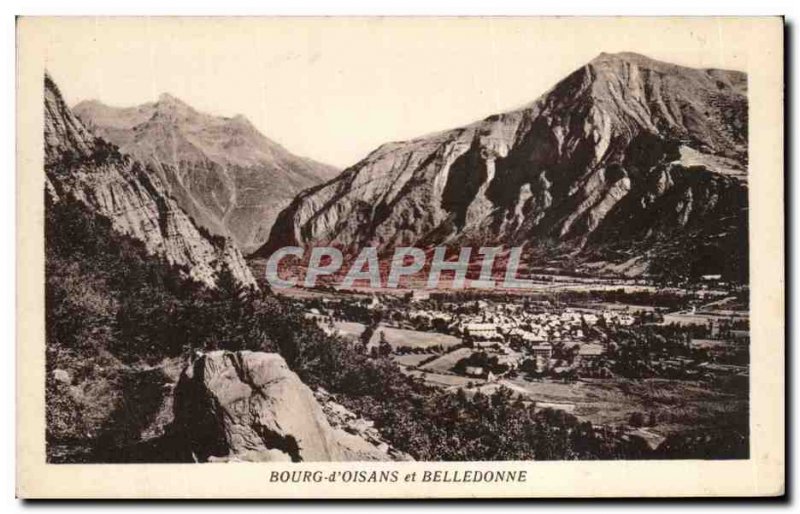 Old Postcard Bourg d & # 39oisans and Belledonne