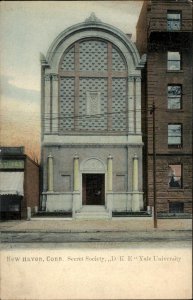 New Haven CT Yale University Secret Society DKE c1900-20s Vintage Postcard