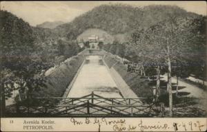 Petropolis Brazil Avenida Koeler Aqueduct Used c1910 Postcard