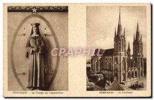 Old Postcard Pontmain The Virgin of L & # 39Apparition Basilica