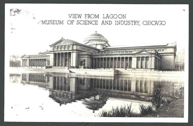 Ca 1922 RPPC Museum Of Science & Industry Chicago IL Mint