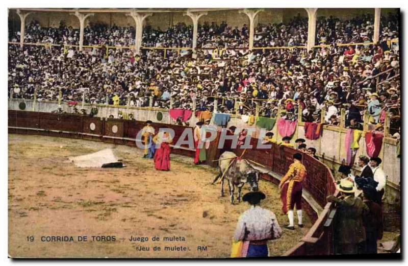 Vintage Postcard Bullfight Bullfight Play of muleteÂ 