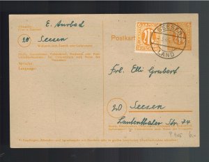 1946 Bessen Land to Seesen Germany Deutschland Stamp Postcard Cover