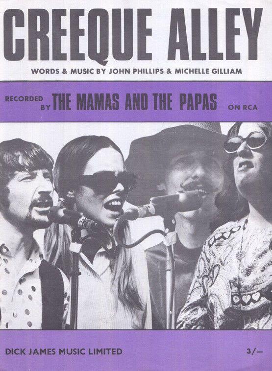 Creeque Alley The Mamas & Papas 1960s Sheet Music