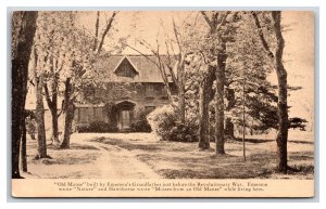 Old Manse Nathaniel Hawthorne Home Concord Massachusetts MA UNP DB Postcard S12