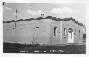 RPPC MUSEUM PRAIRIE DU CHIEN WISCONSIN REAL PHOTO POSTCARD (c. 1950s)