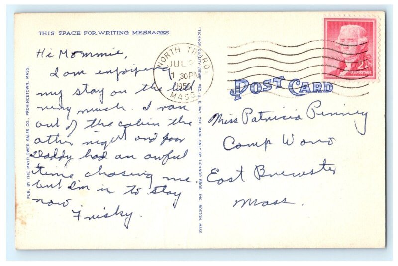 Barges Ashore Beach Provincetown Cape Cod MA Massachusetts Postcard (CZ8)