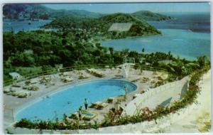 CHARLOTTE AMALIE, ST. THOMAS Virgin Islands  VIRGIN ISLE HOTEL Pool  Postcard